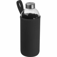 Trinkflasche aus Glas mit Neoprenüberzug 1000ml