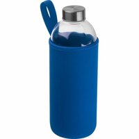 Trinkflasche aus Glas mit Neoprenüberzug 1000ml