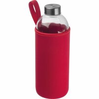 Trinkflasche aus Glas mit Neoprenüberzug 1000ml