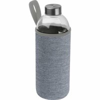 Trinkflasche aus Glas mit Neoprenüberzug 1000ml