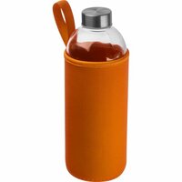 Trinkflasche aus Glas mit Neoprenüberzug, 1.000ml