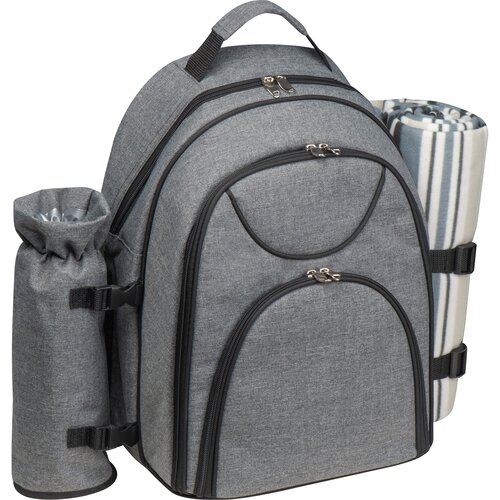 Picknickrucksack für 4 Personen mit Picknickdecke