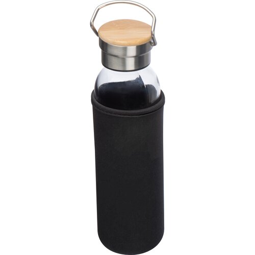 Glasflasche mit Neoprenüberzug, 600ml