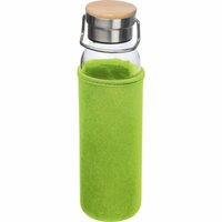 Glasflasche mit Neoprenüberzug, 600ml