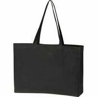 Shopper aus Bio Baumwolle mit Bodenfalte