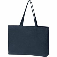 Shopper aus Bio Baumwolle mit Bodenfalte