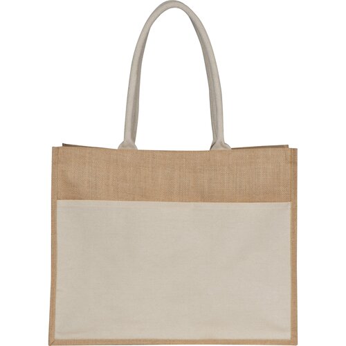 Jutetasche mit Vorfach