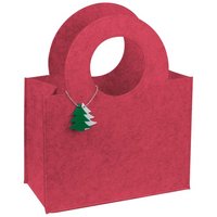 Tasche aus Filz mit Tannenbaumanhänger