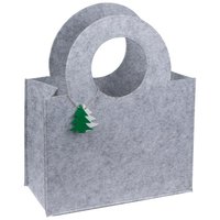 Tasche aus Filz mit Tannenbaumanhänger