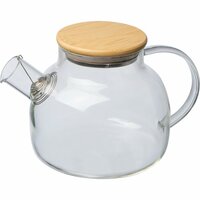 Glaskanne mit Bambusdeckel 1000ml