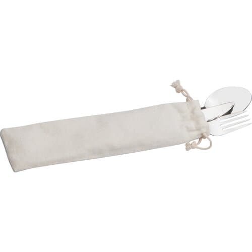 Besteckset in einem Baumwolltäschchen NIKODEM