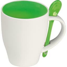 Tasse aus Porzellan mit Löffel, 250ml ARMANDO – Bild 1