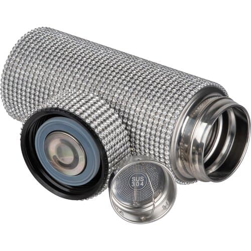 Vakuum Edelstahltrinkflasche mit Strassstein-Akzenten EDWARD