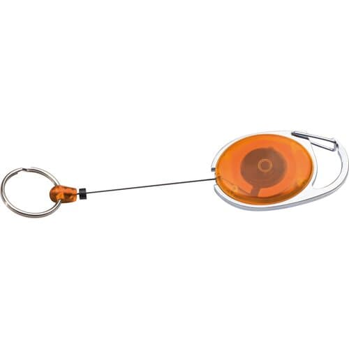 Schlüsselanhänger mit Karabiner und ausziehbarem Schlüsselring DIANA
