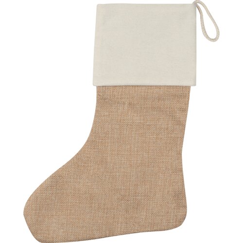 Weihnachtssocke aus Jute
