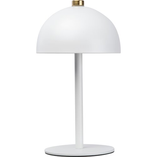 Tischlampe aus Edelstahl mit Akku
