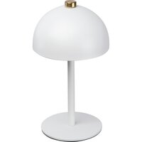 Tischlampe aus Edelstahl mit Akku