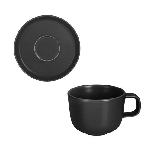 Form 732 Espressotasse Costa Verde Collection 2-teilig, schwarz/grau