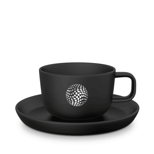 Form 731 Teetasse Costa Verde Collection, schwarz/grau