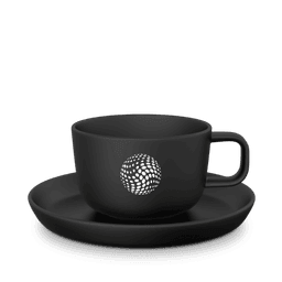 Form 731 Teetasse Costa Verde Collection, schwarz/grau – Bild 3