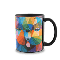 Form 791 Keramiktasse Sublimation schwarz – Bild 3