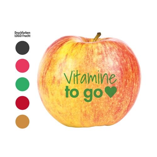 LogoFrucht Apfel "Vitamine" rot