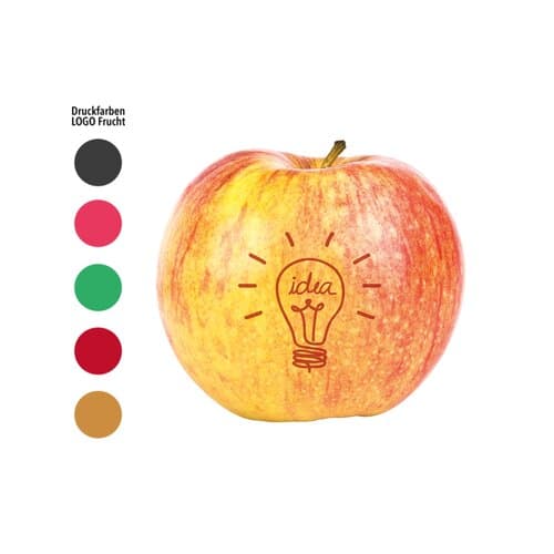 LogoFrucht Apfel "Brainstorming" rot