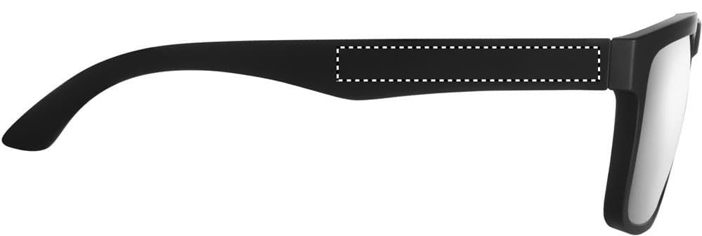 CRETE Festival-Sonnenbrille UV400 – Druckbeispiel Tampondruck, 1-farbig, max. 55.0 x 7.0mm - RIGHT LEG