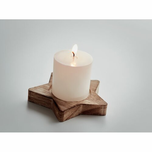 LOTUS Kerze mit Halter