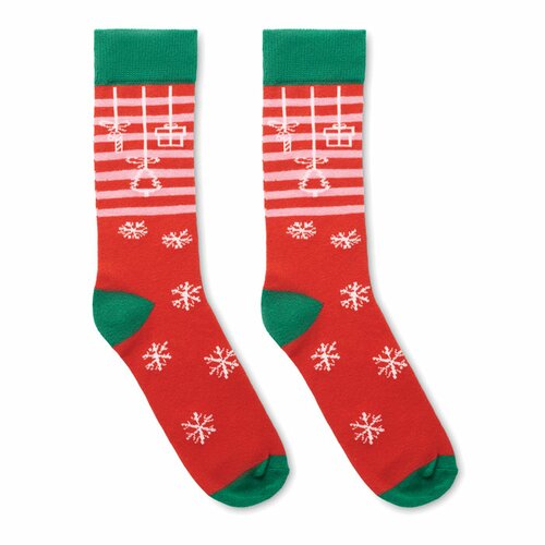 JOYFUL L Weihnachtssocken Gr. L