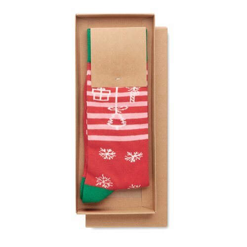 JOYFUL L Weihnachtssocken Gr. L