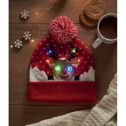 SHIMAS LIGHT Weihnachtliche Strickmütze LED