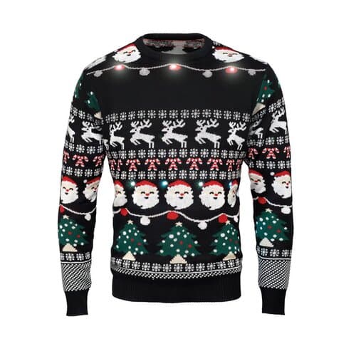 SHAMIS LARGE Weihnachts-LED-Pullover L/XL