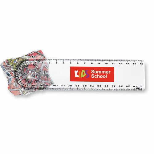 LASTA Lineal mit Lupe/Winkelmesser