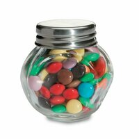 CHOCKY Schokolinsen im Glasspender