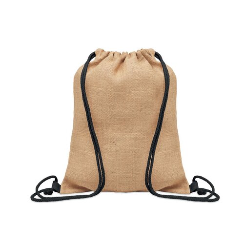 FUKURO Jute Beutel mit Kordelzug