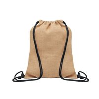 FUKURO Jute Beutel mit Kordelzug