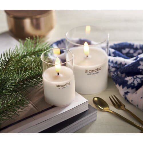 XANDLE+ LED-Wachskerze im Glashalter