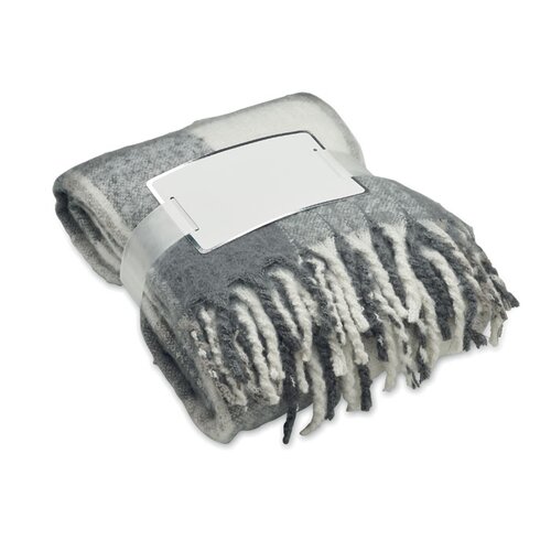 QUET Karierte Mohair-Decke
