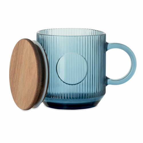 VITRIO MUG Gerippter Glasbecher 300ml
