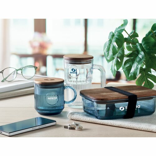 VITRIO MUG Gerippter Glasbecher 300ml