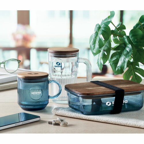 VITRIO MUG Gerippter Glasbecher 300ml