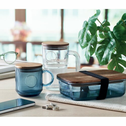 VITRIO MUG Gerippter Glasbecher 300ml