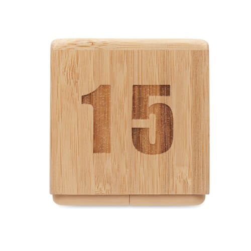 CURT Zeitwürfel Bambus