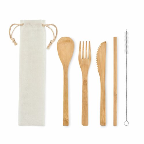 SETSTRAW Besteck-Set Bambus
