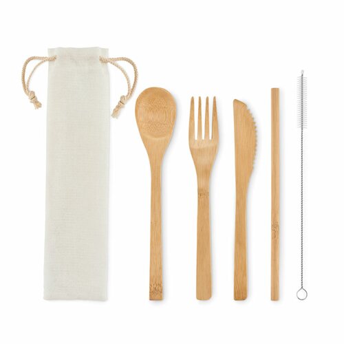 SETSTRAW Besteck-Set Bambus