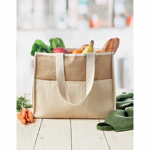 CAMPO DE GELI Jute-Canvas Shopping Tasche