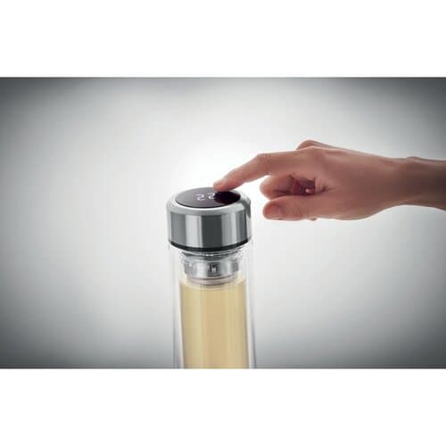 POLE GLASS Flasche 390ml mit LED Anzeige