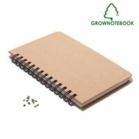 GROWNOTEBOOK Notizbuch Kiefersamen