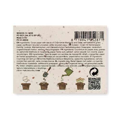 GROW ME Notiz-Set mit Blumensamen